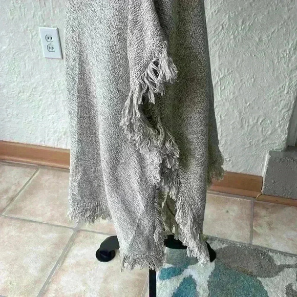 NWT South Moon Under Neely 100% cotton, tan, fringe cardigan - Picture 2 of 8